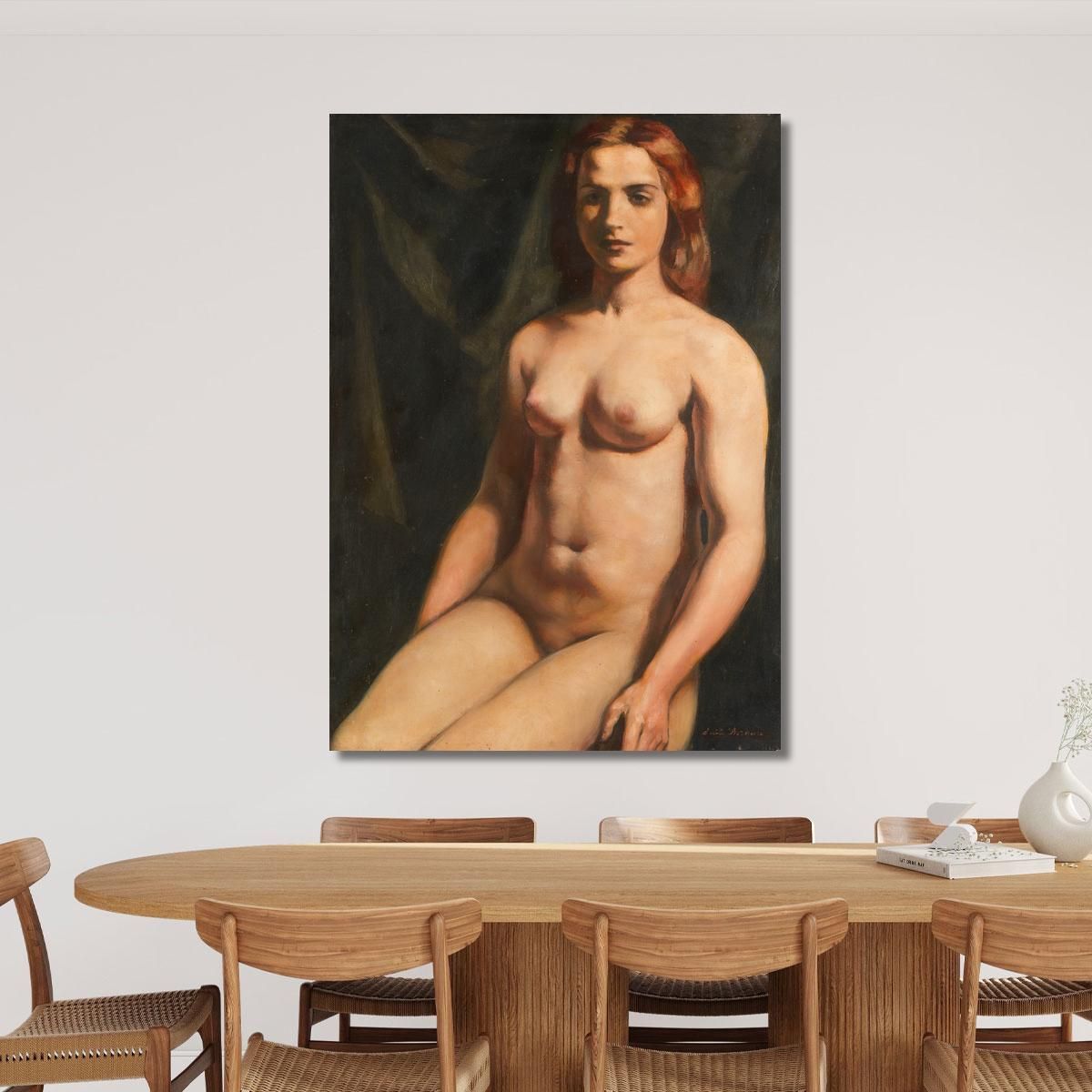 Seated Nude Emile Bernard ebr41 canvas print 