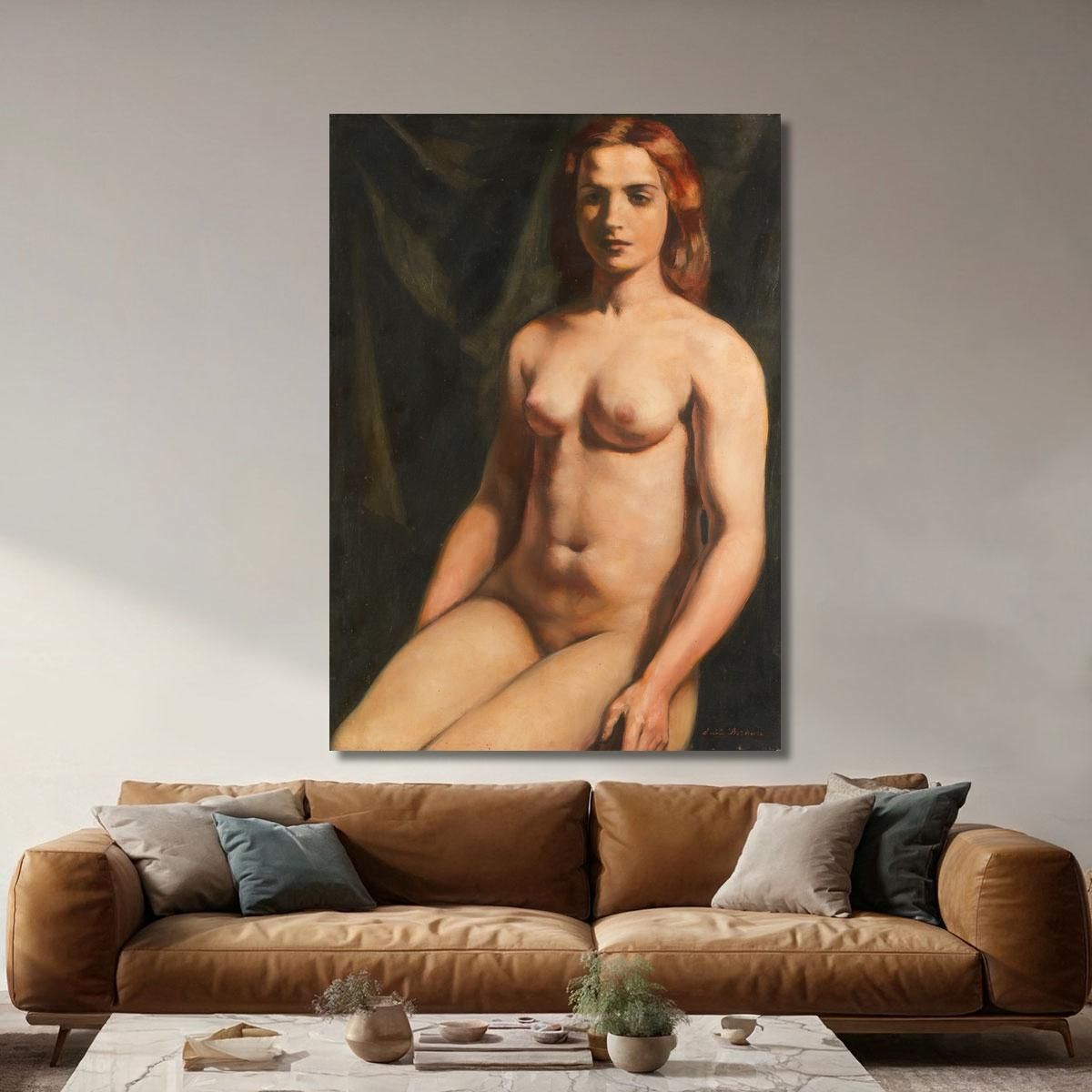 Seated Nude Emile Bernard ebr41 canvas print 