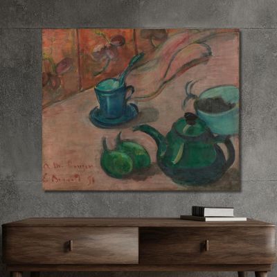 Still Life With Teapot Cup And Fruit Emile Bernard ebr44 canvas print 