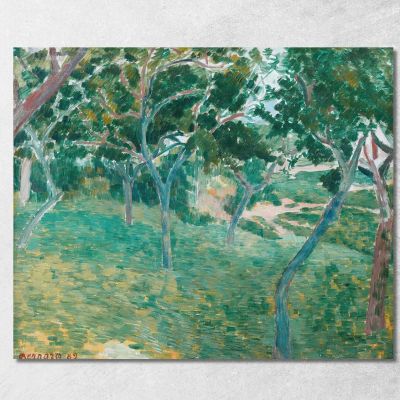 A Corner Of The Bois D’Amour In Pont Aven Emile Bernard ebr49 canvas print 