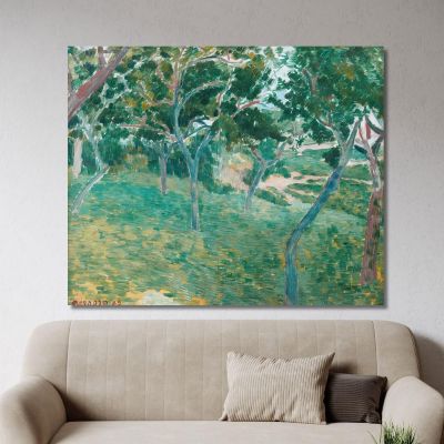 A Corner Of The Bois D’Amour In Pont Aven Emile Bernard ebr49 canvas print 