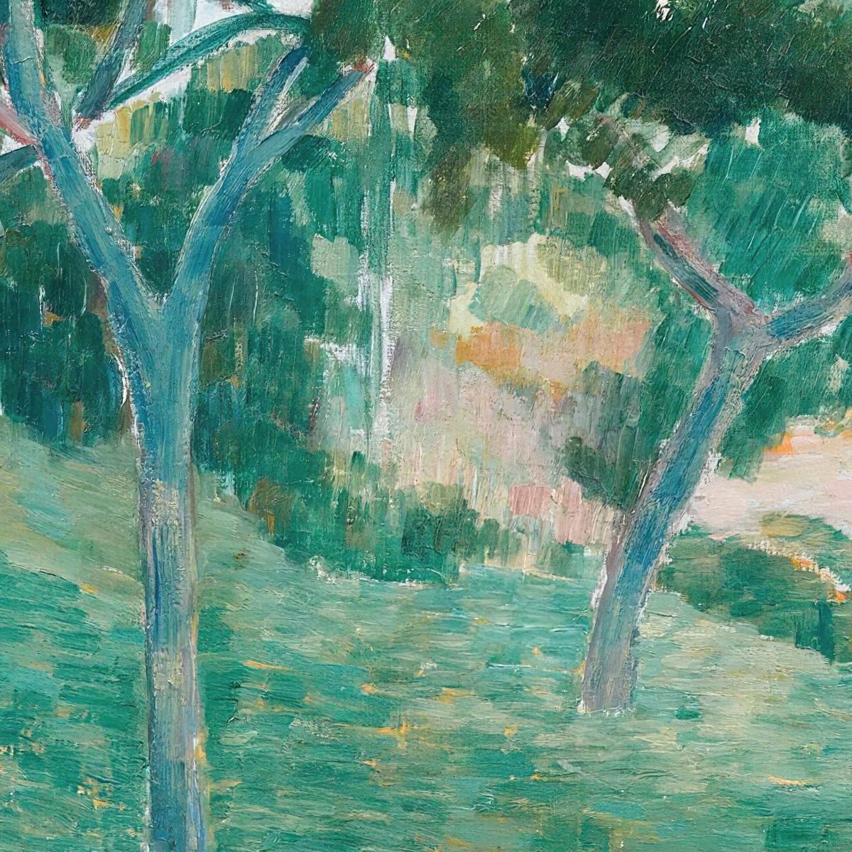 A Corner Of The Bois D’Amour In Pont Aven Emile Bernard ebr49 canvas print