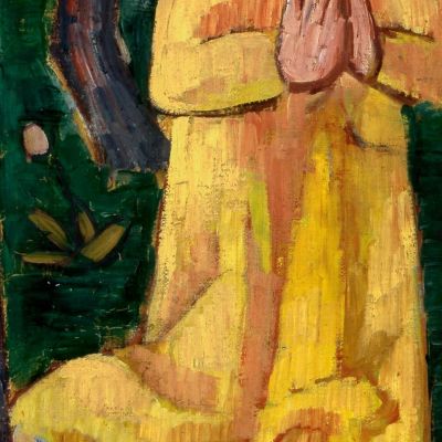 Yellow Christ Emile Bernard ebr55 canvas print