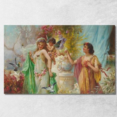A Classical Idyll Hans Zatzka hzt4 canvas print 