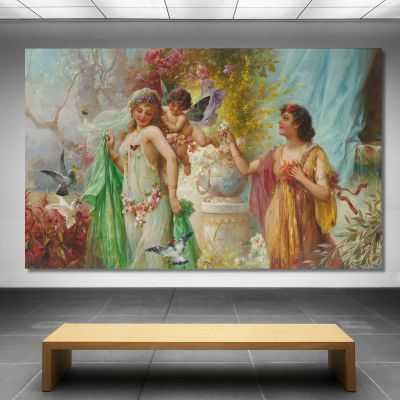 A Classical Idyll Hans Zatzka hzt4 canvas print 
