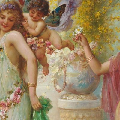 A Classical Idyll Hans Zatzka hzt4 canvas print