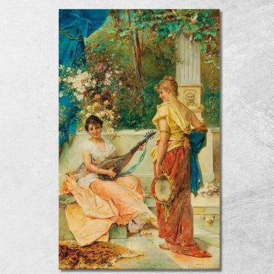 A Merry Tune Hans Zatzka hzt5 canvas print 