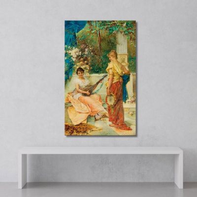 A Merry Tune Hans Zatzka hzt5 canvas print 