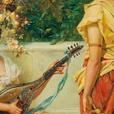 A Merry Tune Hans Zatzka hzt5 canvas print