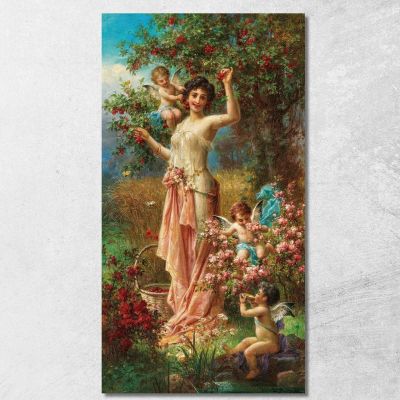 An Allegory Of Summer With Messengers Of Love Hans Zatzka hzt10 canvas print 