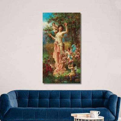 An Allegory Of Summer With Messengers Of Love Hans Zatzka hzt10 canvas print 