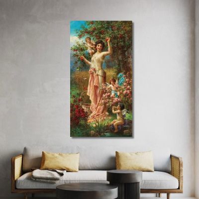 An Allegory Of Summer With Messengers Of Love Hans Zatzka hzt10 canvas print 