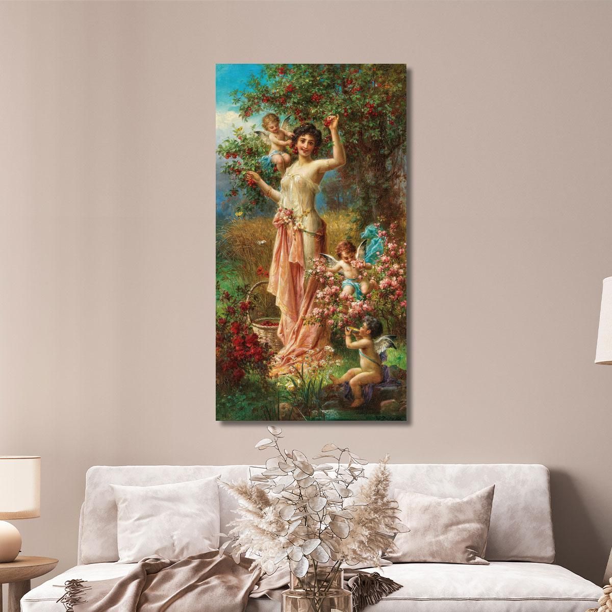 An Allegory Of Summer With Messengers Of Love Hans Zatzka hzt10 canvas print 