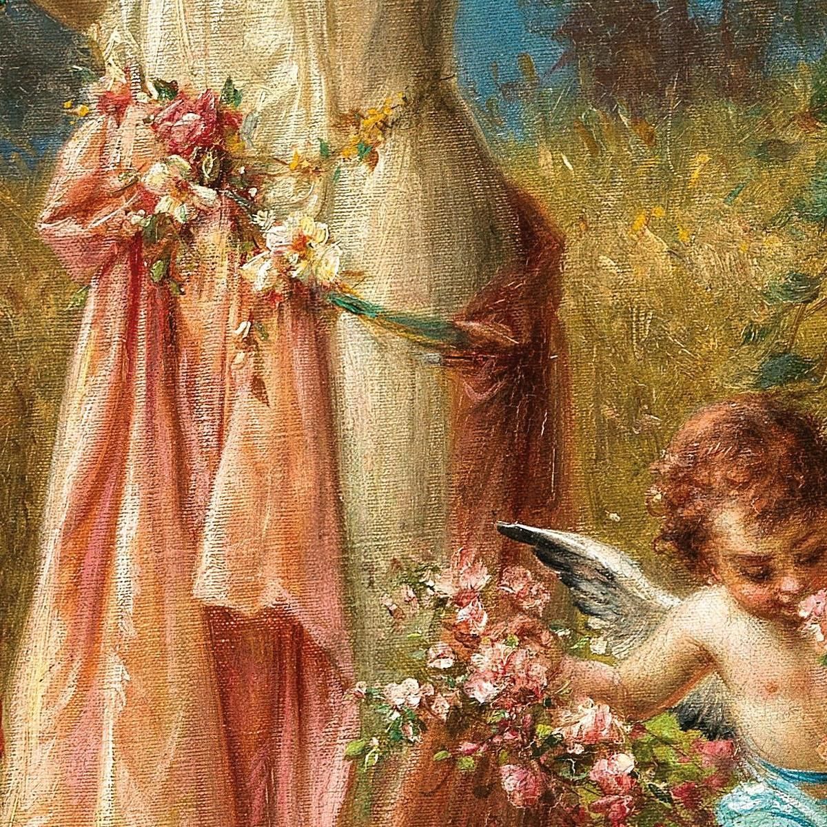 An Allegory Of Summer With Messengers Of Love Hans Zatzka hzt10 canvas print