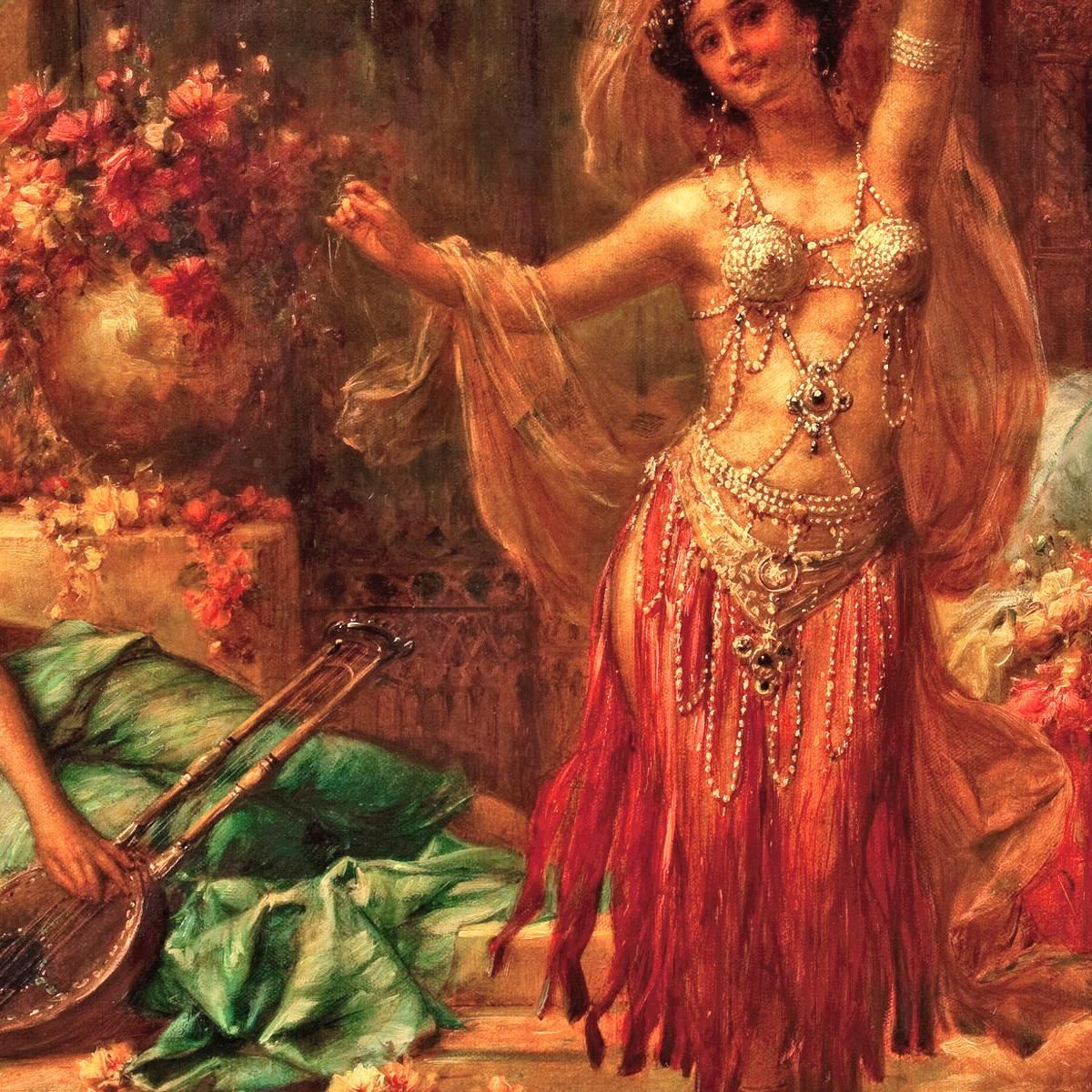 Harem Entertainers Hans Zatzka hzt24 canvas print