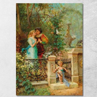 In Banne Love Hans Zatzka hzt26 canvas print 