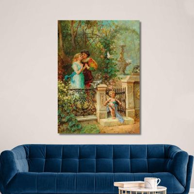 In Banne Love Hans Zatzka hzt26 canvas print 