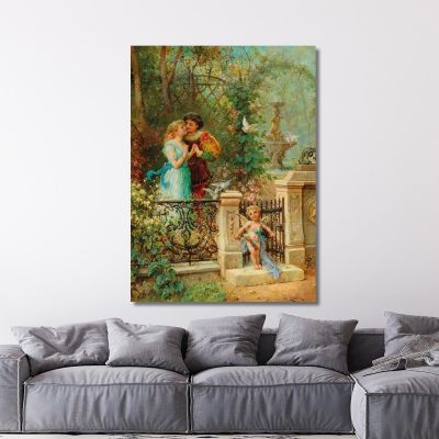 In Banne Love Hans Zatzka hzt26 canvas print 