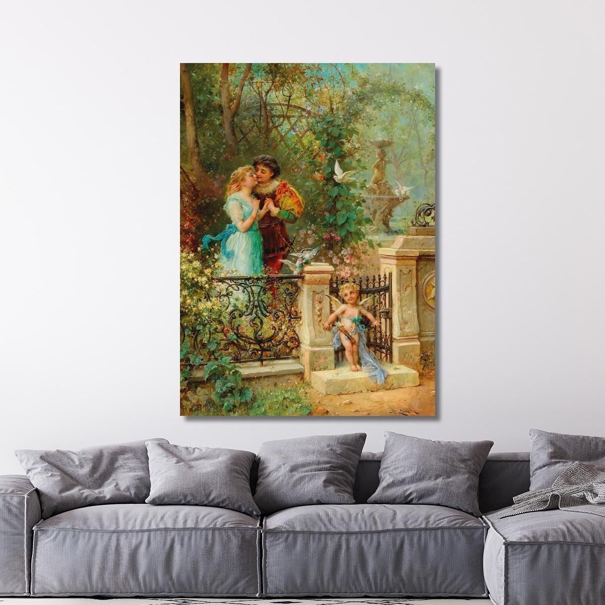 In Banne Love Hans Zatzka hzt26 canvas print 