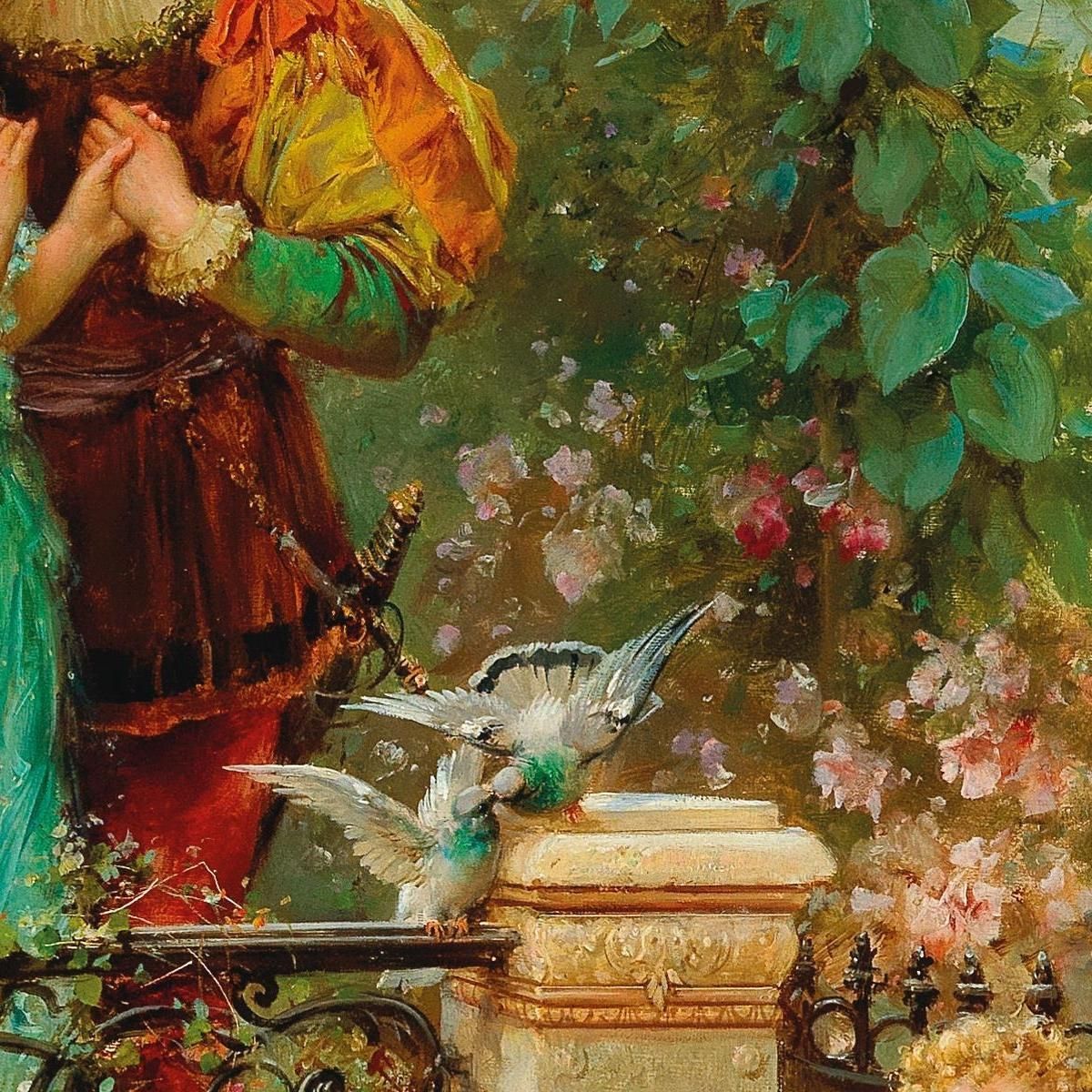In Banne Love Hans Zatzka hzt26 canvas print