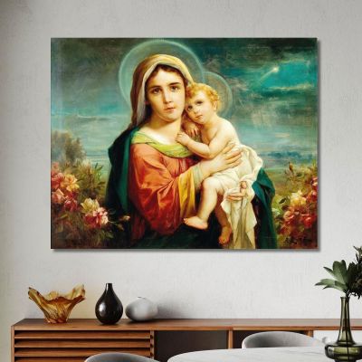 Madonna And Child Hans Zatzka hzt33 canvas print 