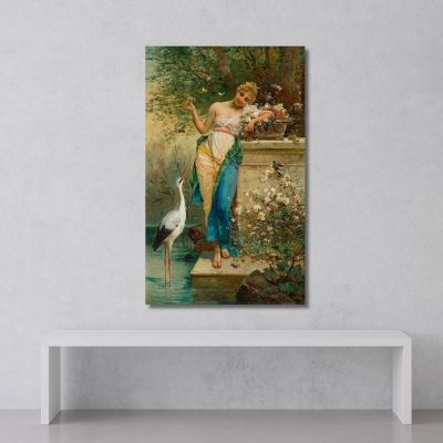 Oriental Beauty Hans Zatzka hzt38 canvas print 