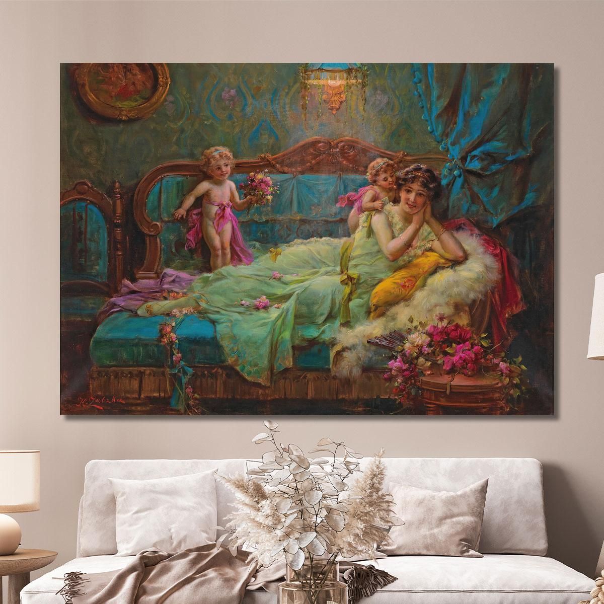 Sweet Greetings Eder Riebesboten Hans Zatzka hzt46 canvas print 