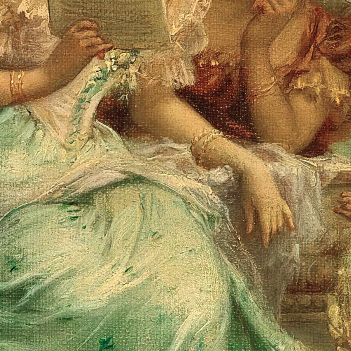 The Love Letter Hans Zatzka hzt48 canvas print