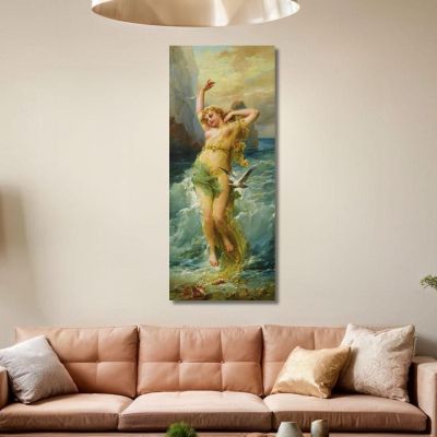 Water Nymph Hans Zatzka hzt57 canvas print 