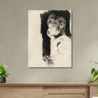 Head Of A Woman Paul César Helleu pch11 canvas print 