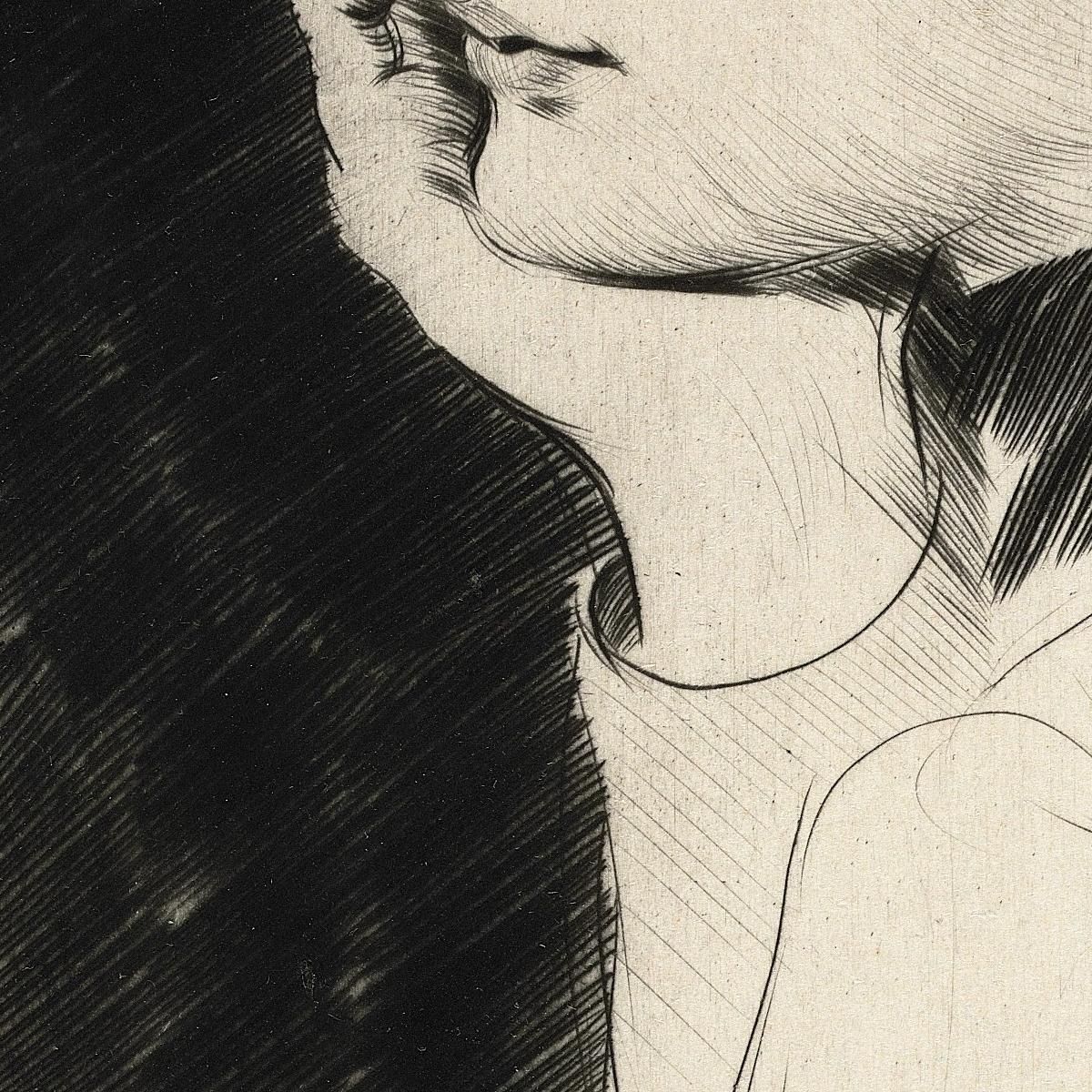 Head Of A Woman Paul César Helleu pch11 canvas print