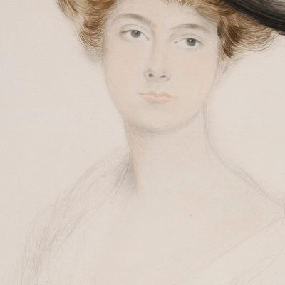 Portrait Of A Woman With A Hat 2 Paul César Helleu pch32 canvas print