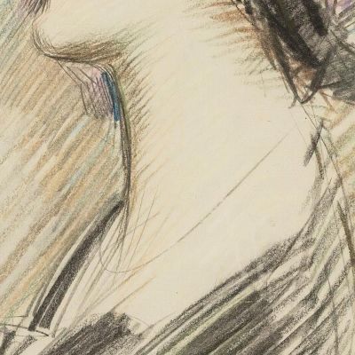 Profile Of A Young Lady Paul César Helleu pch51 canvas print