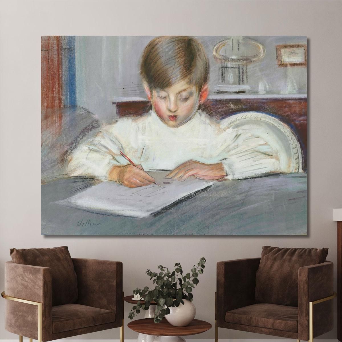 The Drawing Lesson Paul César Helleu pch56 canvas print 