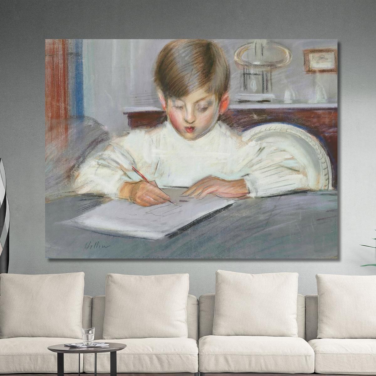 The Drawing Lesson Paul César Helleu pch56 canvas print 