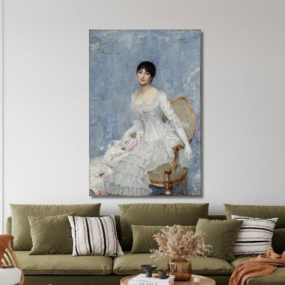 Young Lady In White Paul César Helleu pch58 canvas print 