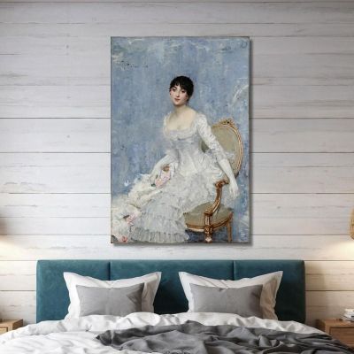 Young Lady In White Paul César Helleu pch58 canvas print 