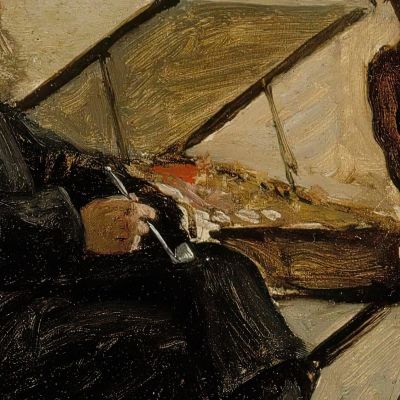 A Russian Salesman Of Sweet Cakes At The Helsinki South Harbour Market Sketch Albert Edelfelt aed1 canvas print