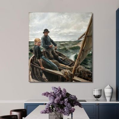 At Sea Albert Edelfelt aed2 canvas print 