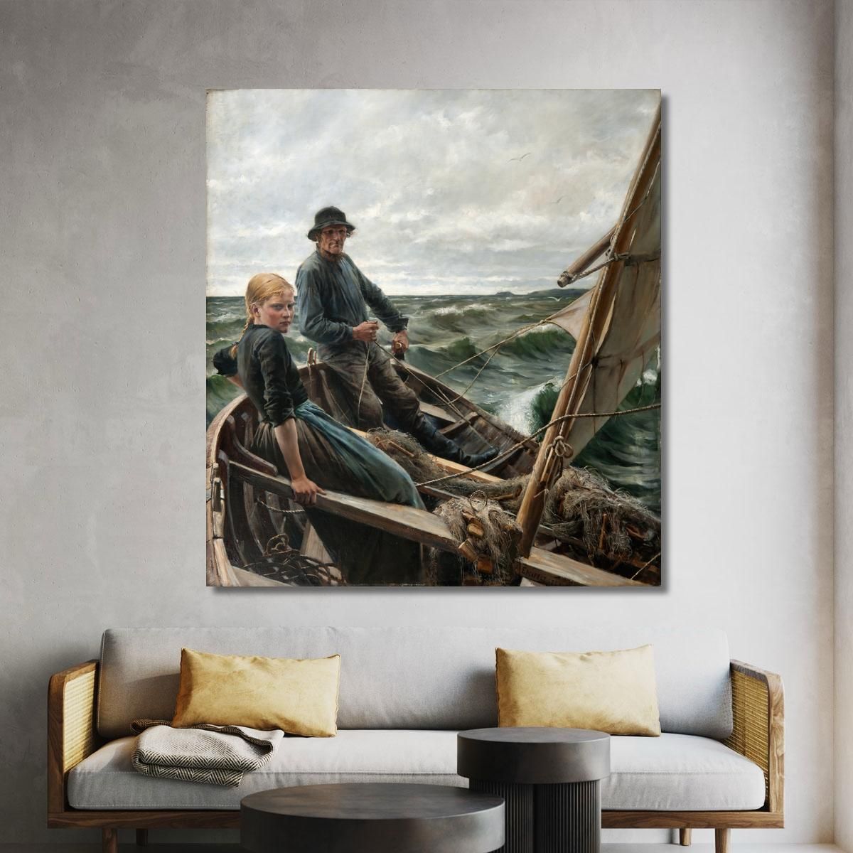 At Sea Albert Edelfelt aed2 canvas print 
