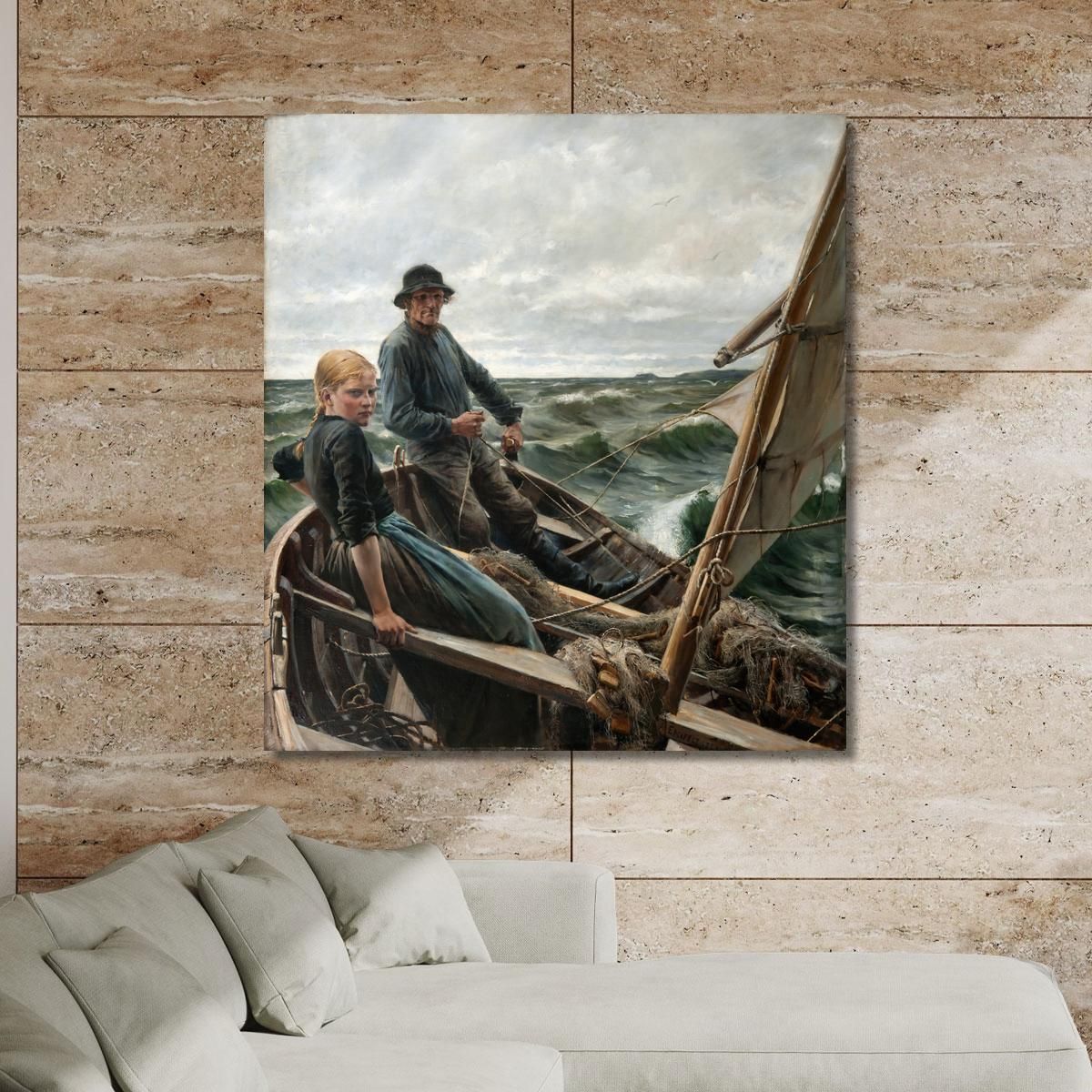 At Sea Albert Edelfelt aed2 canvas print 