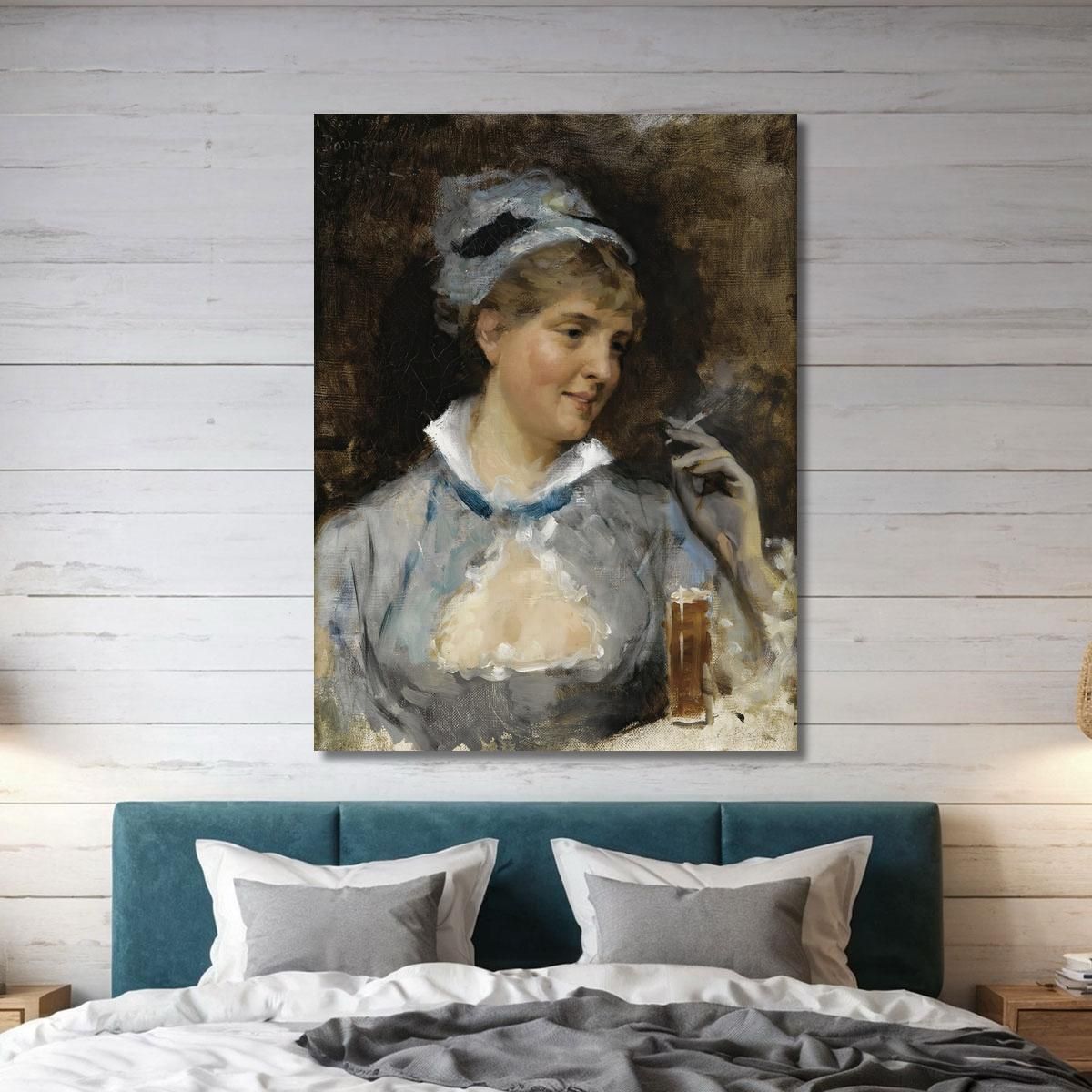 At The Bar Albert Edelfelt aed5 canvas print 