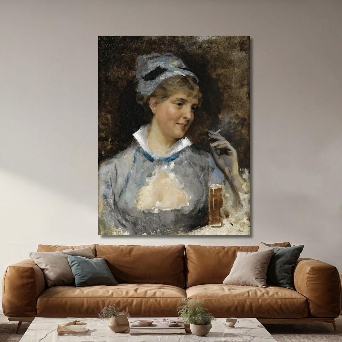 At The Bar Albert Edelfelt aed5 canvas print 