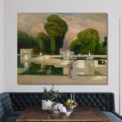 From St. Cloud Park Paris Albert Edelfelt aed29 canvas print 