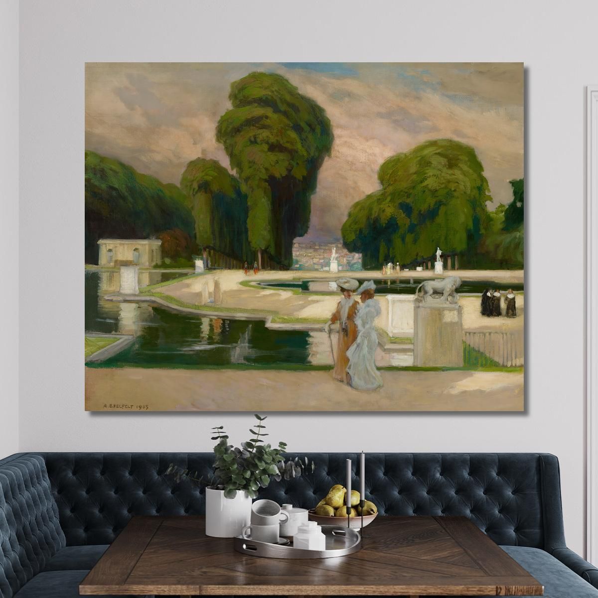 From St. Cloud Park Paris Albert Edelfelt aed29 canvas print 