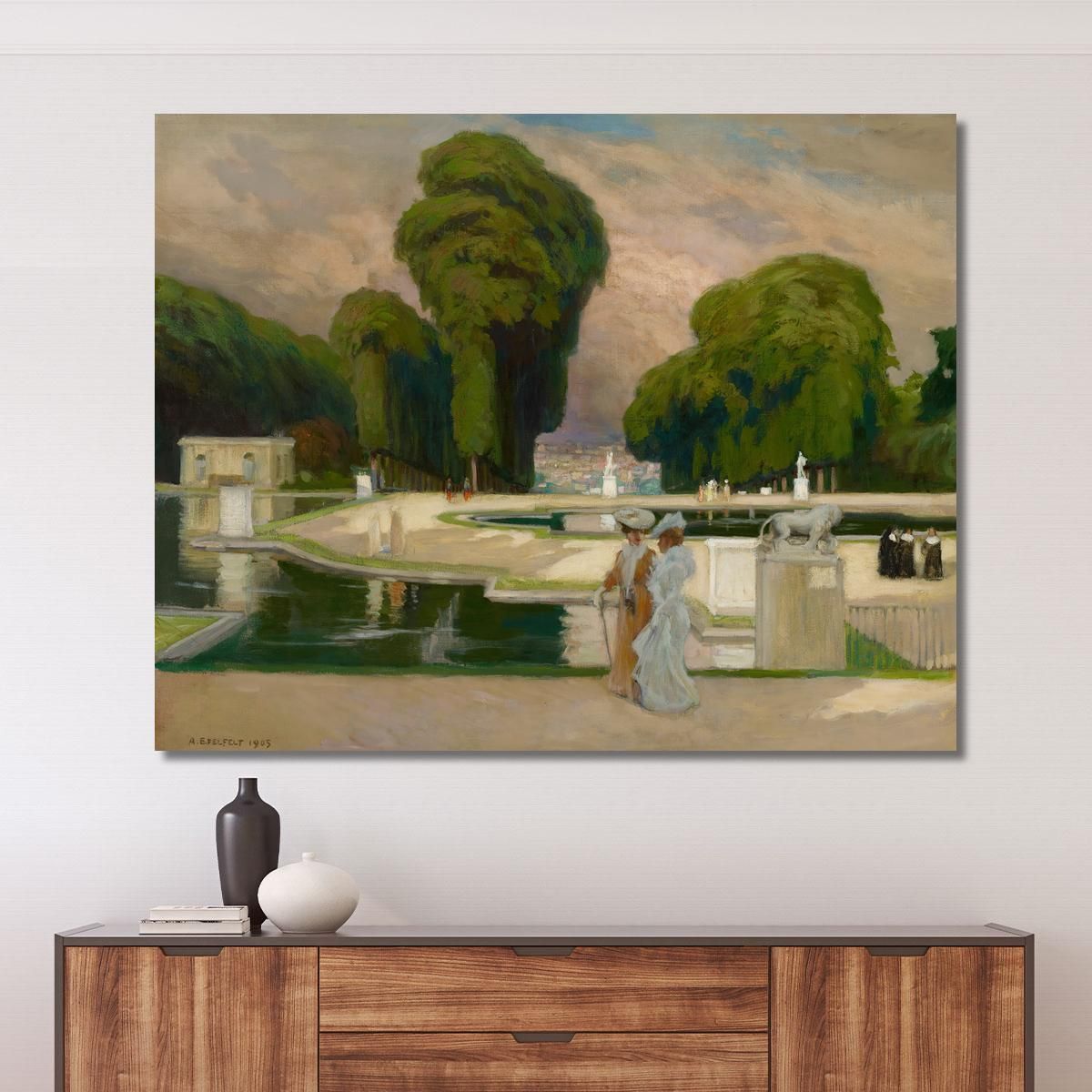 From St. Cloud Park Paris Albert Edelfelt aed29 canvas print 