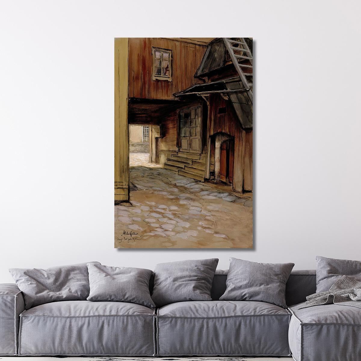 House In Porvoo Albert Edelfelt aed37 canvas print 