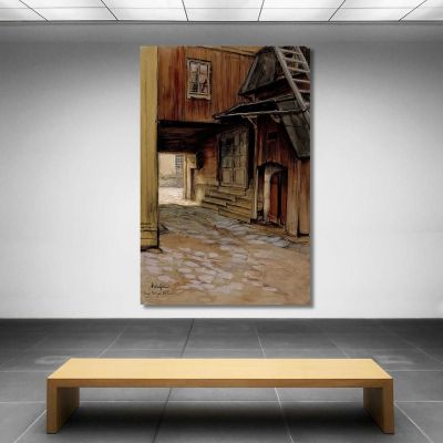 House In Porvoo Albert Edelfelt aed37 canvas print 