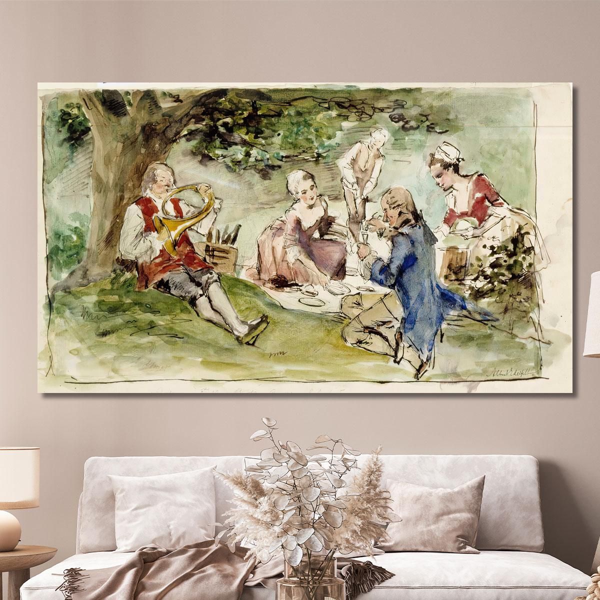 Villa Next To The Spring Training Albert Edelfelt aed38 canvas print 