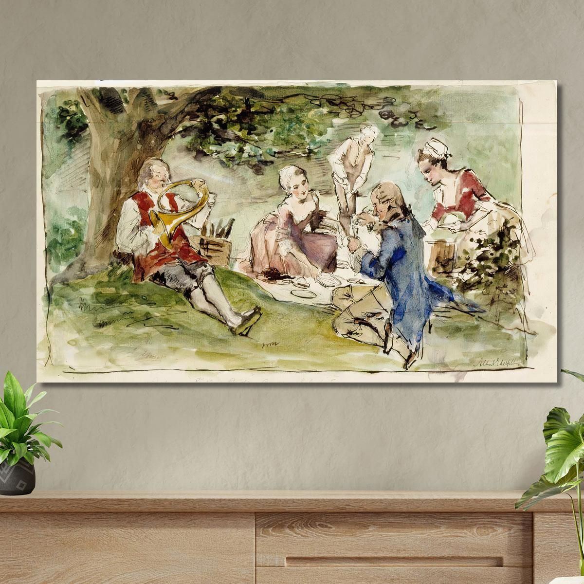 Villa Next To The Spring Training Albert Edelfelt aed38 canvas print 